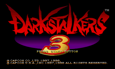 Darkstalkers 3 Title Screen
